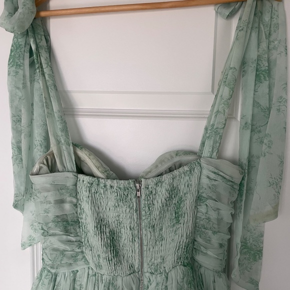 Petal and Pup Floret Midi Dress - Sage - Picture 5 of 5